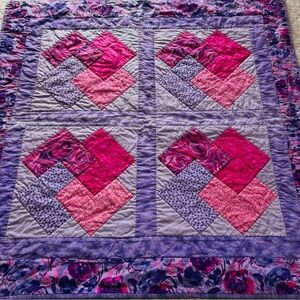 35”x35” Handmade Cotton Quilt.